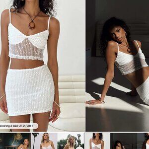 Princess Polly White Skirt Set